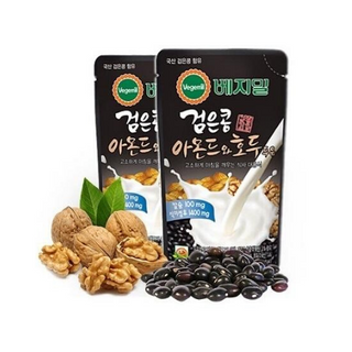 Thùng 60 túi Sữa đậu đen, hạnh nhân và óc chó Vegemil 190ml