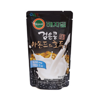 Thùng 60 túi Sữa đậu đen, hạnh nhân và óc chó Vegemil 190ml