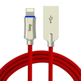 Dây sạc dù bọc vải đèn LED tự ngắt Bagi dài 1m IL100 hàng Việt Nam sản xuất