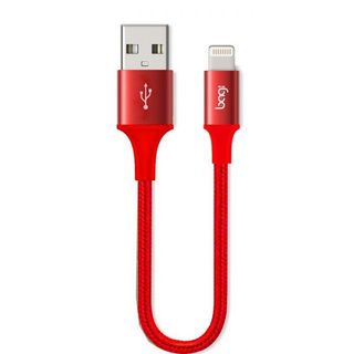 Dây cáp dù sạc nhanh Lightning Bagi dài 20cm IS20 cho sạc dự phòng-hàng Việt Nam