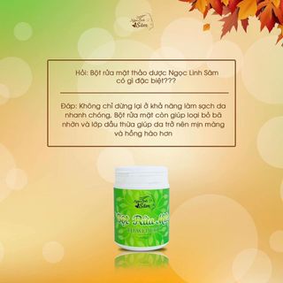 BỘT RỮA MẶT THẢO DƯỢC TRỊ MỤN NGỌC LINH SÂM