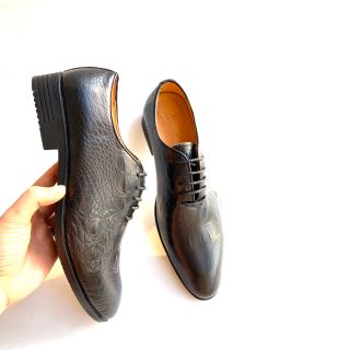 Xưởng đóng giày da Geleli - Giày tây buộc dây vân nổi