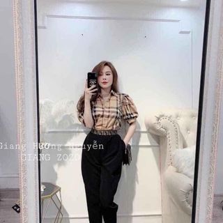 Quần bom nữ phối cạp