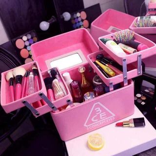 Hộp mỹ phẩm 3 tầng lớn