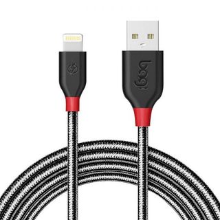 Dây cáp bọc dù cao sạc nhanh Lightning Bagi IH150 dài 1.5m-hàng Việt Nam