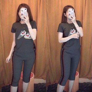 Bộ coton mịn đẹp thêu