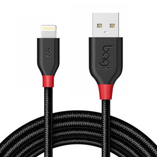 Dây cáp bọc dù cao sạc nhanh Lightning Bagi IH150 dài 1.5m-hàng Việt Nam