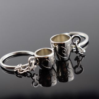 Móc Khóa Đôi Cặp Ly Tình Yêu