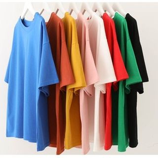 Áo thun trơn cotton 100% from rộng chuẩn