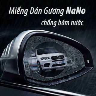 BỘ 02 MIẾNG DÁN CHỐNG NƯỚC GƯƠNG CHIẾU HẬU 95X95MM