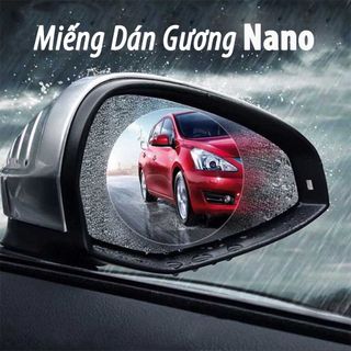 BỘ 02 MIẾNG DÁN CHỐNG NƯỚC GƯƠNG CHIẾU HẬU 95X95MM