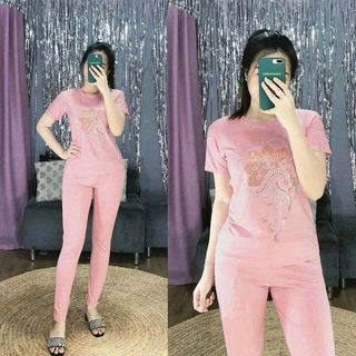 Bộ coton mịn đẹp đính đá