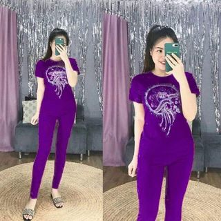 Bộ coton mịn đẹp đính đá