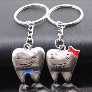 Móc Khóa Cặp Răng Dễ Thương cho Tình Yêu