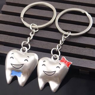 Móc Khóa Cặp Răng Dễ Thương cho Tình Yêu