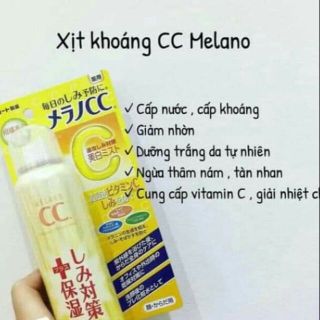 Xịt khoáng CC Melano Vitamin White Mist 100g