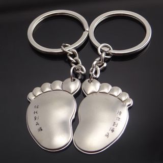 Móc Khóa Đôi Bàn Chân Dễ Thương cho Cặp Đôi