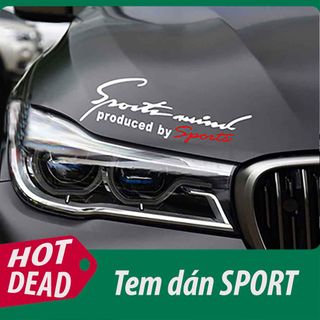 TEM DÁN TRANG TRÍ SPORTMIND MÀU ĐEN-ĐỎ / TRẮNG-ĐỎ giá sỉ