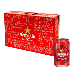 Bia Estrella Damm 330ml - Thùng 24 lon