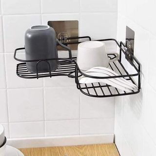 Kệ Góc Treo Tường Nhà Tắm, Nhà Bếp Khung Sắt