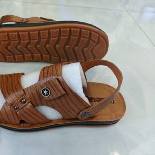 Dép đúc da sịn
