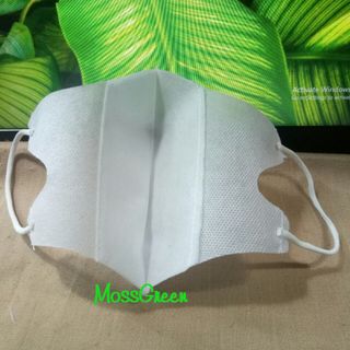 KHẨU TRANG 3D VẢI KHÔNG DỆT (3 MÀU) - MÀU TRẮNG_1set 50 Cái