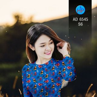 Vải Áo Dài Chim Và Lá