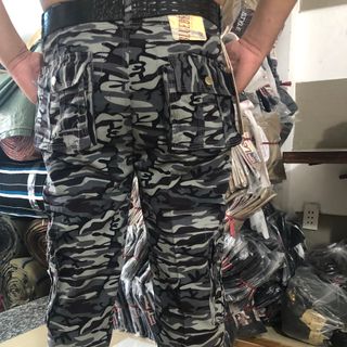 Quần dài kaki túi hôp nam kiểu lính