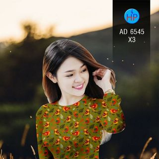 Vải Áo Dài Chim Và Lá