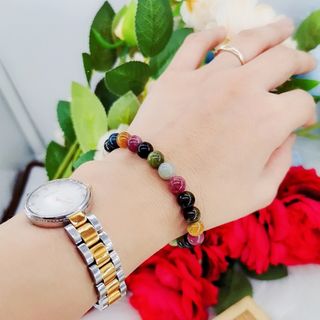 VÒNG ĐÁ TOURMALINE 8MM giá sỉ