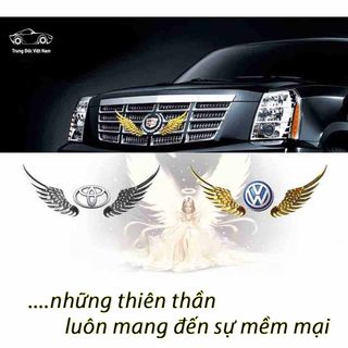 LOGO 2 CÁNH THIÊN THẦN TRANG TRÍ XE HƠI, Ô TÔ