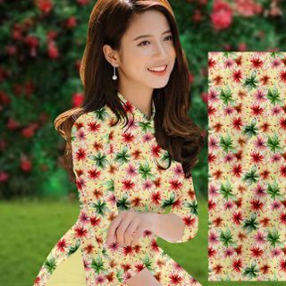 Vải Áo Dài Cao Cấp Hoa Nhí