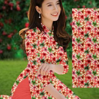 Vải Áo Dài Cao Cấp Hoa Nhí