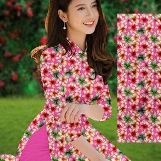 Vải Áo Dài Cao Cấp Hoa Nhí