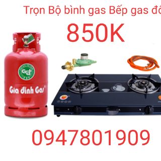 Bộ bình gas bếp gas đôi mặt kính lắp đặt miễn phí .Quận gò vấp .Tân Bình Phú Nhuận quận 12 giá sỉ