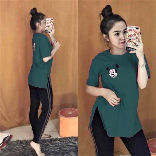 Bộ coton mịn đẹp in chuột