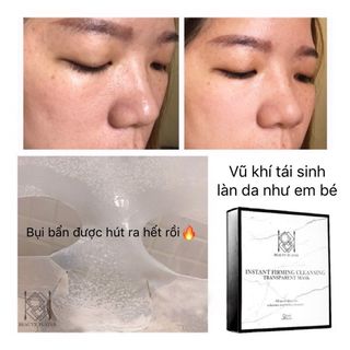 Mặt nạ làm sạch trắng da nâng cơ mặt Beauty Player Đài Loan (Trắng) Hộp 5 miếng