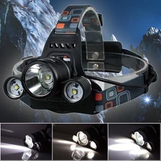 Đèn pin 3 bóng đội đầu