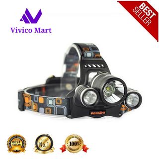 Đèn pin 3 bóng đội đầu