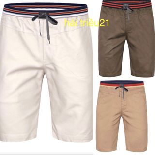 Quần short kaki lưng thun nam