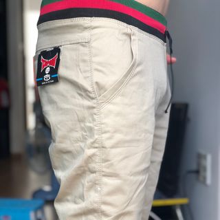 Quần short kaki lưng thun nam