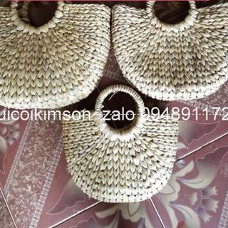 Túi lục bình bán nguyệt size to bèo thô