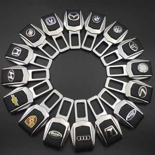 HỘP 02 KHÓA ĐAI AN TOÀN IN LOGO CÁC HÃNG XE