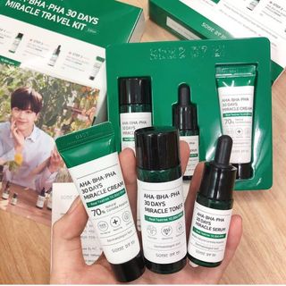 Set 3 món Some By Mi AHA- BHA-PHA 30 Days Miracle Travel Kit 60ml