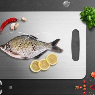 THỚT INOX 304 CAO CẤP TP COOK - KHÁNG KHUẨN, CHỐNG ẨM MỐC (SIZE M)