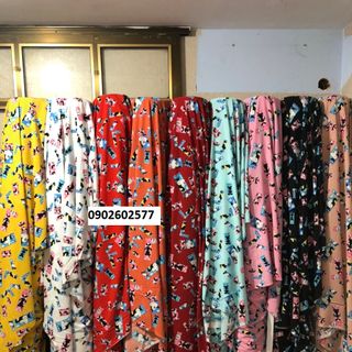 vải lụa 100d hàng mới về