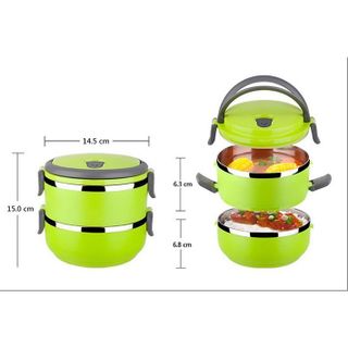 Hộp Cơm Giữ Nhiệt 2 Tầng Tiện Lợi