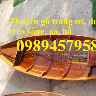 Thuyền gỗ trang trí nhà hàng, thuyền trang trí quán cafe, Thuyền gỗ trang trí