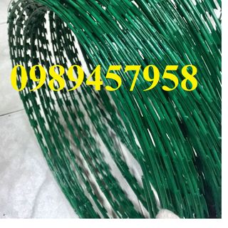 Dây thép gai bọc nhựa ,Dây gai lam bọc nhựa PVC, dây gai hình cầu