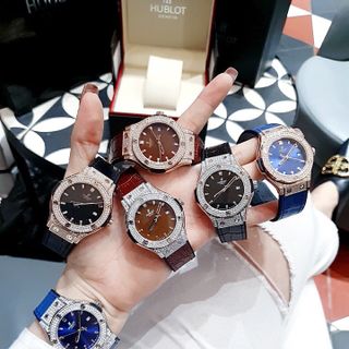 ĐỒNG HỒ HUBLOTT NỮ BỌC DA ĐỦ MÀU